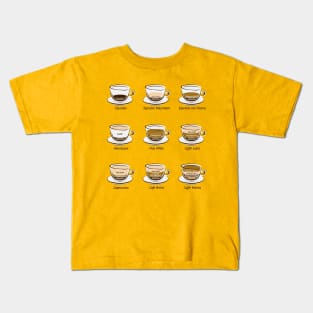 Coffee chart Kids T-Shirt